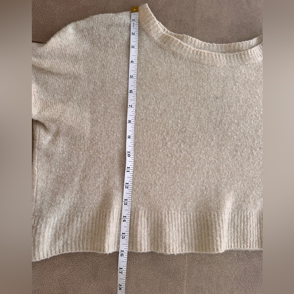 Cooperative Cream Cropped Crewneck Sweater - Picture 8 of 9